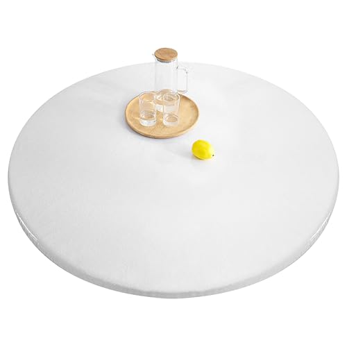 Tischfolie Rund, Tischdecke Transparent, Durchsichtige TPU Plastik Tischdecken, Durchsichtige Tischdecke, Tischschutz Folie Randgummiband Design Für Küche, Garten, Außenbereich,120cm Durchmesser Tischfolie Rund, Tischdecke Transparent, Durchsichtige TPU Plastik Tischdecken, Durchsichtige Tischdecke, Tischschutz Folie Randgummiband Design Für Küche, Garten, Außenbereich,120cm Durchmesser von PORFOYO