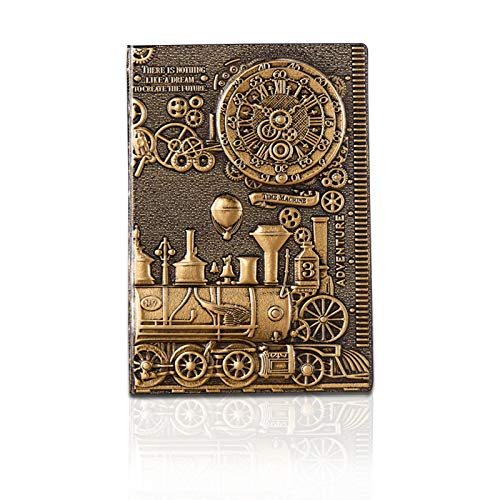 PORRASSO A5 Notizbuch Wasserdicht Tagebücher Vintage Reise Tagebuch Klassisch Geprägt Persönliches Skizzenbuch PU Notebook für Männer Frauen Schüler Büropersonal 100 Blatt 21.5x14.5 CM PORRASSO A5 Notizbuch Wasserdicht Tagebücher Vintage Reise Tagebuch Klassisch Geprägt Persönliches Skizzenbuch PU Notebook für Männer Frauen Schüler Büropersonal 100 Blatt 21.5x14.5 CM von PORRASSO