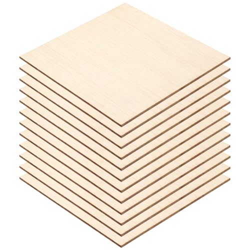 15 Stück Sperrholzplatte 1.5mm, Holzplatte, Sperrholz Balsaholz Platten Balsa Holzblätter Balsabretter Dünne Blätter aus Balsaholz Für Holz zum basteln DIY-Modellkunsthandwerk (100x100x1.5mm) von PORUPAEL