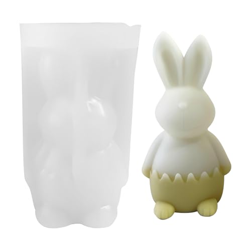 Hase Silikon Kerzen Formen Ostern Kerzenform 3D Osterhasen Silikonformen Gießformen Ostern Kerzen Silikonform Candle Mold Kerzen Formen Silikon DIY Ostern Dekoration (Hase-B) von PORUPAEL