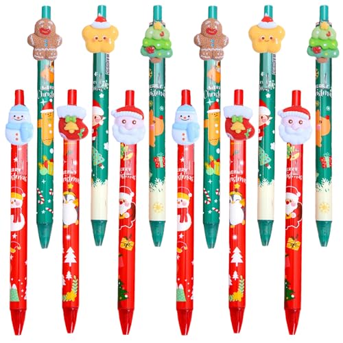 PORUPAEL Weihnachten Kugelschreiber, 12 Stück Weihnachts Kugelschreiber Schneemann Stifte Weihnachtsstifte Set Weihnachtsfeierbevorzugung für Geschenke machen Schule PORUPAEL Weihnachten Kugelschreiber, 12 Stück Weihnachts Kugelschreiber Schneemann Stifte Weihnachtsstifte Set Weihnachtsfeierbevorzugung für Geschenke machen Schule von PORUPAEL