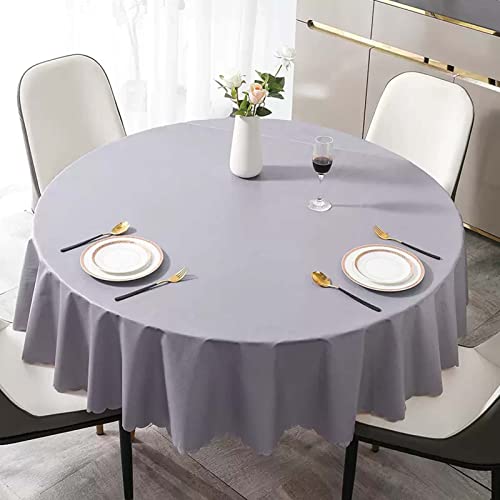 260 cm Tischdecke, rund, wasserdicht, schmutzabweisend, Wachstuch, wasserdicht, PVC, Küche, für Picknick, Außenbereich, Garten 260 cm Tischdecke, rund, wasserdicht, schmutzabweisend, Wachstuch, wasserdicht, PVC, Küche, für Picknick, Außenbereich, Garten von PORUTE