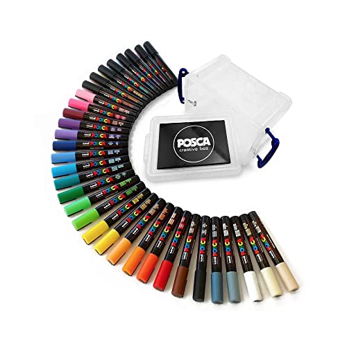 Posca Paint Marker Pens PC-5M Full Range 33 Pen Set Posca Paint Marker Pens PC-5M Full Range 33 Pen Set von POSCA