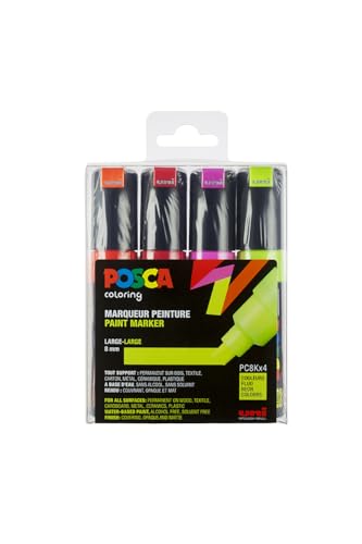 Marker UNI POSCA PC-8K 4er Set Neon von POSCA