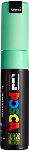 POSCA 181366 - POSCA Marker PC-7M, mit breiter Rundspitze, hellgrün, 1 Stück von POSCA