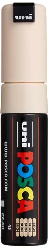 POSCA 182672 - POSCA Marker mit breiter Keilspitze, PC 8K, beige, 1 Stück POSCA 182672 - POSCA Marker mit breiter Keilspitze, PC 8K, beige, 1 Stück von POSCA