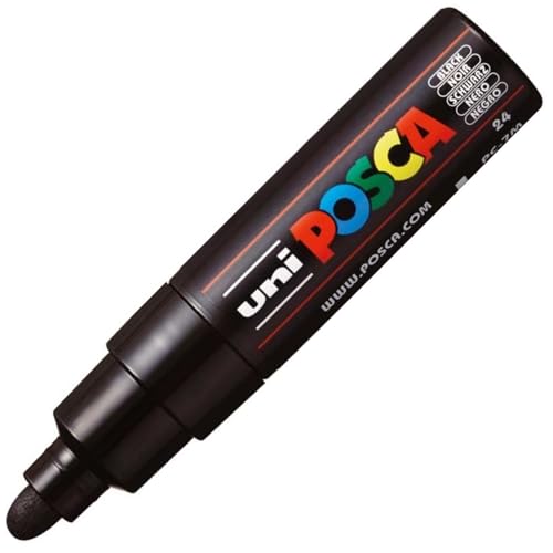 POSCA PC7M N Marker mit breiter Spitze, konisch, Schwarz, 3 Stück POSCA PC7M N Marker mit breiter Spitze, konisch, Schwarz, 3 Stück von POSCA
