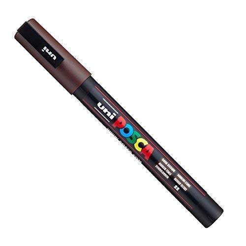 Posca PC-3M-Marker von UNi-Ball, in 40 Farben erhältlich! dunkelbraun von POSCA