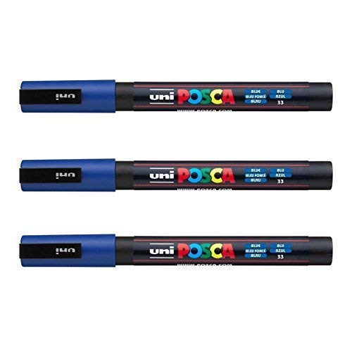 Posca PC-3M Marker von Uni-Ball, in vielen Farben erhältlich blau von POSCA