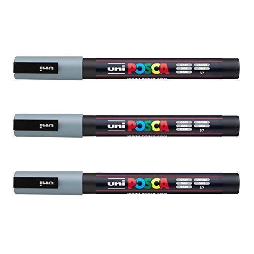 Posca PC-3M Marker von Uni-Ball, in vielen Farben erhältlich grau von POSCA