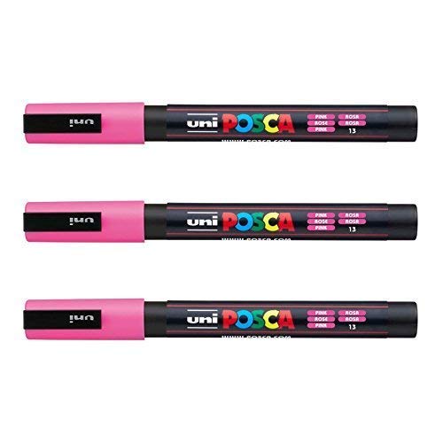 Posca PC-3M Marker von Uni-Ball, in vielen Farben erhältlich rose von POSCA