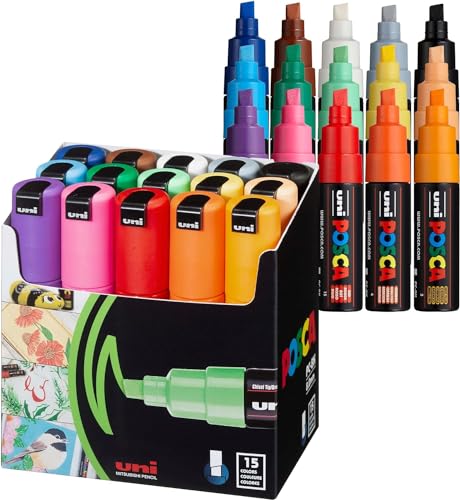 Posca PC8K/15 Schachtel mit 8 Markern, verschiedene Farben von POSCA