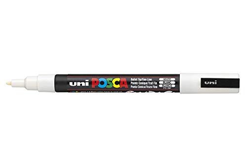 UNI-BALL POSCA MARKER PEN PC-3M - WHITE - PENS by posca von POSCA