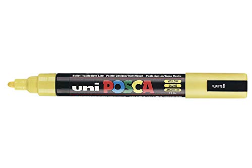Uni-Ball Posca Marker Pen pc-5 m – Gelb – Pack von 3 Stifte von POSCA