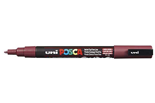 Uni-Ball Posca Marker PC-3M – Rotwein – Einzelstift Uni-Ball Posca Marker PC-3M – Rotwein – Einzelstift von POSCA