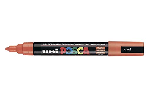 Posca Uni-Ball Marker PC-5M – Orange – Einzelstift Posca Uni-Ball Marker PC-5M – Orange – Einzelstift von POSCA