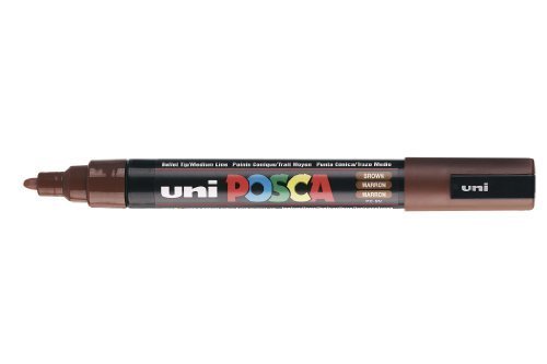 UNI POSCA MARKER, Mit PC- 5 M, Braun, 1 Stück von POSCA