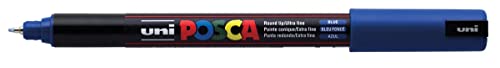 Uni-Ball 181751 - POSCA Marker mit kalibrierter Spitze, dunkelblau von POSCA