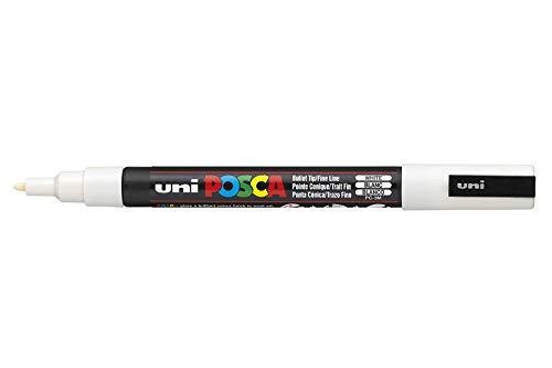 Uni-Ball PC-3M Posca Marker, weiß Uni-Ball PC-3M Posca Marker, weiß von POSCA