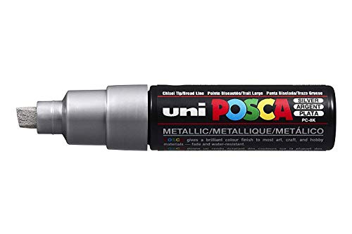 Uni-Ball PC-8 K POSCA Marker – Silber – 3 Stück Stifte von POSCA