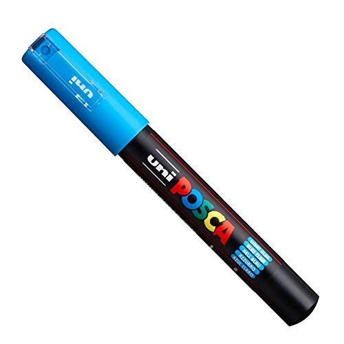Uni-Ball Posca PC-1M Marker, in 22 Farben erhältlich hellblau von POSCA