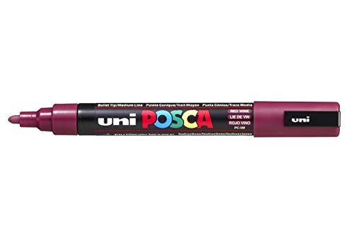 Uni Posca Marker PC-5M Farbe Glas Stift Fein Kugel-tipp 2.5mm Rotwein von POSCA
