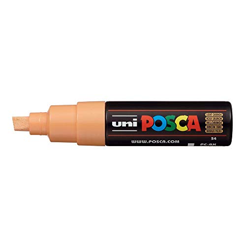 Uni Posca Marker Stift PC-8K Malstift Glasstift Breite Spitze 8.00mm Hellorange Uni Posca Marker Stift PC-8K Malstift Glasstift Breite Spitze 8.00mm Hellorange von POSCA
