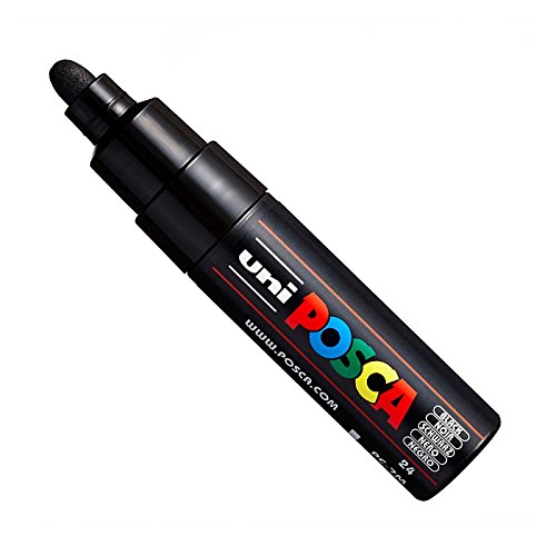 Uni Posca PC-7M, Marker, Kunststift – Großes Kugelspitze 4, 5–5, 5 Mm – 15 Farben Schwarz Uni Posca PC-7M, Marker, Kunststift – Großes Kugelspitze 4, 5–5, 5 Mm – 15 Farben Schwarz von POSCA