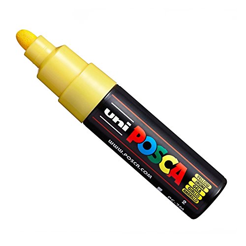 Uni Posca pc-7 m Paint Marker Art Schreibgeräte, großes Bullet Feder 4,5–5,5 mm – 15 Farben – Neue für 2017 gelb von POSCA