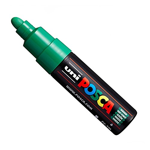Uni Posca PC-7M, Marker, Kunststift – großes Kugelspitze 4,5–5,5 mm – 15 Farben grün von POSCA