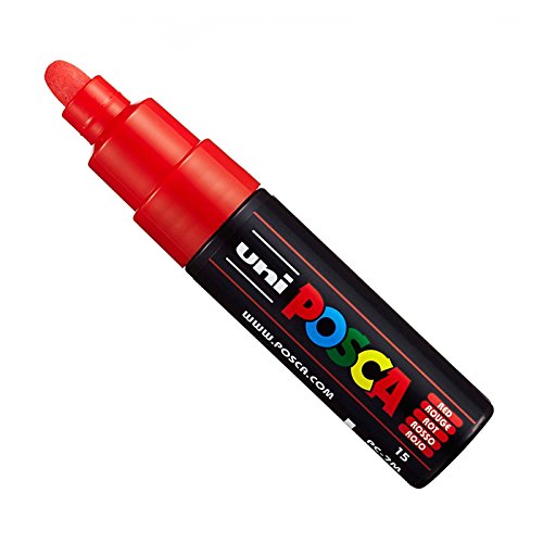 Uni Posca PC-7M, Marker, Kunststift – großes Kugelspitze 4,5–5,5 mm – 15 Farben rot Uni Posca PC-7M, Marker, Kunststift – großes Kugelspitze 4,5–5,5 mm – 15 Farben rot von POSCA