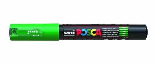 uni-Ball Posca Marker Stift PC-1M - grün - einzeln Stift von POSCA