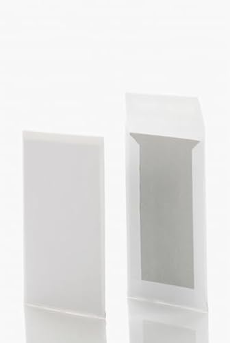 POSTHORN Papprückwandtasche (100 Stück) 340x240mm, haftklebende Versandtasche mit Papprückwand, weiße Umschläge mit Papprückwand aus Graupappe 450g/m², 120g/m² von POSTHORN MADE BY BONG
