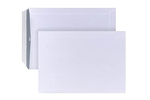 POSTHORN Versandtasche B5 (500 Stück), haftklebende Versandtaschen ohne Fenster, weiße Versandtaschen mit grauem Innendruck für Sichtschutz, 250 x 176 mm, 90g/m² von POSTHORN MADE BY BONG