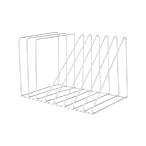 Aktenhalter mit 8 Fächern, Schreibtisch-Organizer for Bücher | Iron Art Schreibtisch-Organizer for Bücher, dreieckiges Bücherregal, Aktensortierer, Dekoration von POTUBI