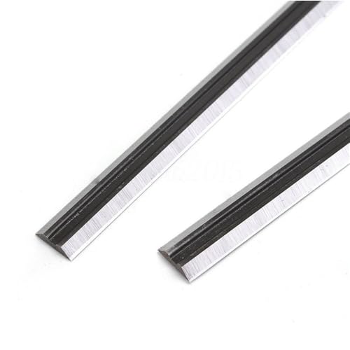 Hobelklingen, 2 Stück Hochgeschwindigkeitsstahlklingen, passend for 2012/2012NB, 305 x 8 x 2 mm HSS-Hobelklingenschneider, Werkzeughobelschneider von POTUBI