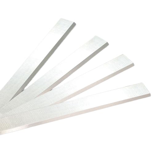 Hobelklingen, 4 Stück 30 x 3 mm Hochgeschwindigkeitsstahlklingen, HSS-Hobelklinge for 200-mm-Hobel, Ersatz-Hobelklingenschneider HSS von POTUBI