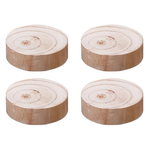 POTUBI Möbelerhöhung, Hochleistungs-Tischerhöhungen, zylindrische Betterhöhungen, Möbelbeine aus Massivholz, erhöhte Vorrichtung, 4-teilige Stützfüße, fügt 3–20 cm Höhe hinzu (7 x 10 cm)(10 x 3cm) von POTUBI