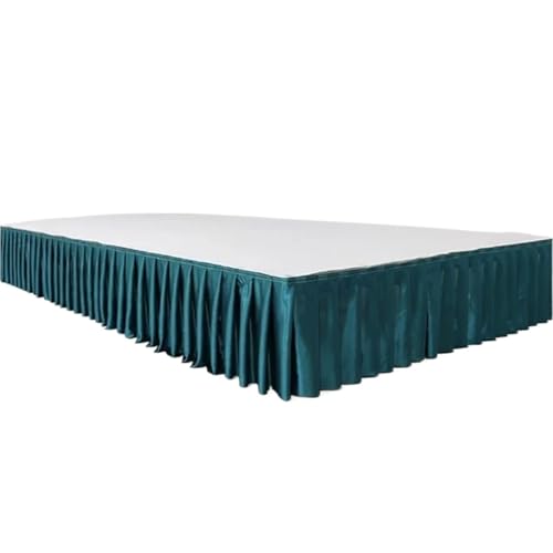 Party-Tischrock, Party-Tischröcke, Hochzeits-Tischrock for Tischdecke, Tischdecke, Hochzeitsbühne, weiße Eisseide, Tischrock, Dekoration, Party-Dekorationen (rot, H110 x B300 cm)(Color 10,H30xW300CM) von POTUBI