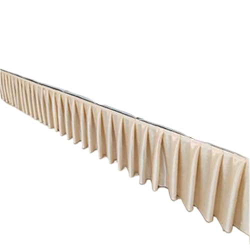 Party-Tischrock, Party-Tischröcke, Hochzeits-Tischrock for Tischdecke, Tischdecke, Hochzeitsbühne, weiße Eisseide, Tischrock, Dekoration, Party-Dekorationen (rot, H150 x L300 cm)(Color 6,H75xL300CM) von POTUBI