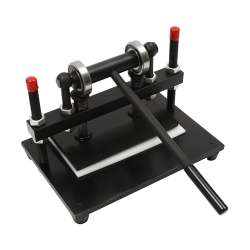POTYYH Manuelle Lederschneidemaschine, 26x16 cm Leder Prägemaschine Stanzmaschine Lederstanze PVC-Presse Prägeschneider für Leder, Stoffe, Silikon, Gummi POTYYH Manuelle Lederschneidemaschine, 26x16 cm Leder Prägemaschine Stanzmaschine Lederstanze PVC-Presse Prägeschneider für Leder, Stoffe, Silikon, Gummi von POTYYH