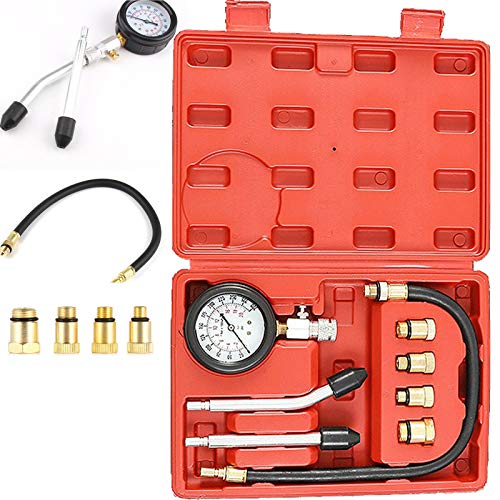 PowerTools Kompressionstester, Motor Kompressionsprüfer 0-20 bar oder 0-300 psi Kompressionsmesser Druck-Prüfgerät Kompression prüfen meßen Meßgerät, für KFZ Motorrad Benzin Tester, mit Box PowerTools Kompressionstester, Motor Kompressionsprüfer 0-20 bar oder 0-300 psi Kompressionsmesser Druck-Prüfgerät Kompression prüfen meßen Meßgerät, für KFZ Motorrad Benzin Tester, mit Box von Buosha
