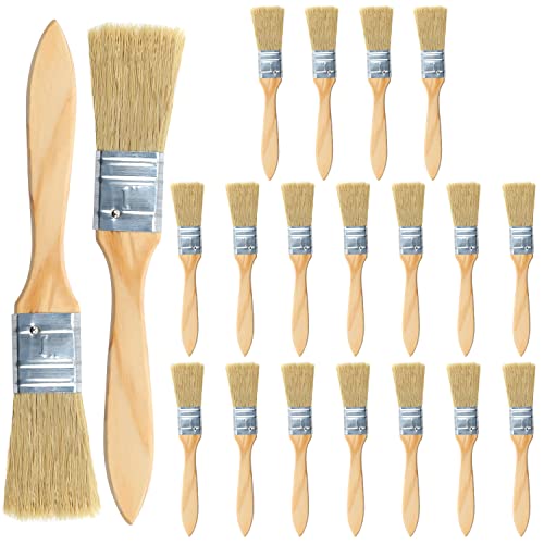 2,5 cm Pinsel-Set, Pinsel, 20 Stück, kleine Pinsel für Möbel, Malerei, Wände, Decken, Holzarbeiten 2,5 cm Pinsel-Set, Pinsel, 20 Stück, kleine Pinsel für Möbel, Malerei, Wände, Decken, Holzarbeiten von POXIAOER
