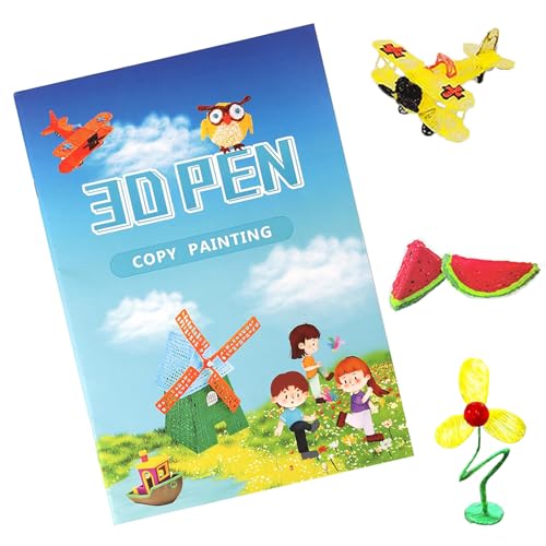 3D-Druck-Zeichenbuch, 3D-Drucker-Zeichenformen, Papierschablonen für 3D-Druckstift, 20 Blatt, 40 bunte Muster, 3D-Zeichenpapiervorlagen, mit wiederverwendbarem, transparentem PVC-Zeichenbrett. 3D-Druck-Zeichenbuch, 3D-Drucker-Zeichenformen, Papierschablonen für 3D-Druckstift, 20 Blatt, 40 bunte Muster, 3D-Zeichenpapiervorlagen, mit wiederverwendbarem, transparentem PVC-Zeichenbrett. von POYLKJGYT