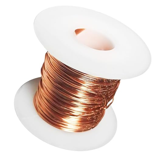 C1100 Kupferdraht – 16 Gauge 1,3 mm – 150 Fuß flexibler blanker Kupferdraht for Elektrokultur/Gartenarbeit/Basteln/Schmuckherstellung, 1 Stück von POYSCFLQB