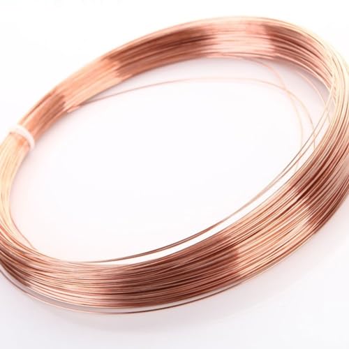 Hochreiner weicher Kupferdraht, 1,3/3 mm Durchmesser – blanker massiver Kupferdraht for Handwerk/Schmuck/Elektrik/Industrie, 1 Stück(1.3mmx1m) von POYSCFLQB