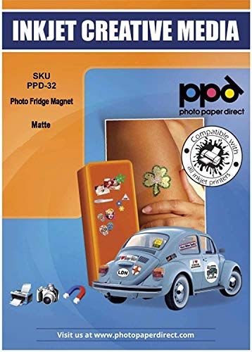 PPD 5xA4 Inkjet Premium Fotopapier Magnetisch, Matt, Bedruckbar und Schneidbar PPD-32-5 von PPD