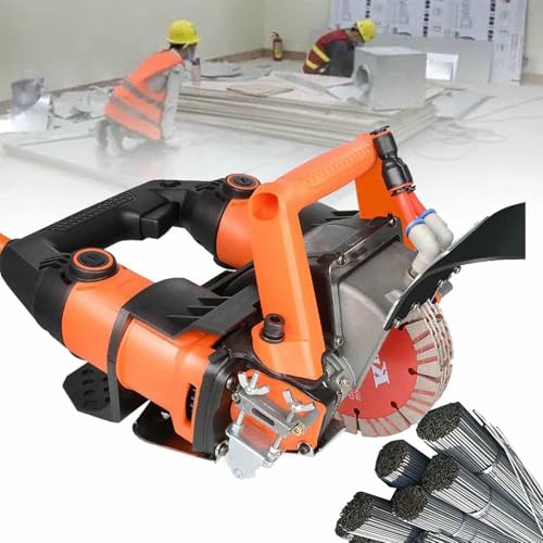 Elektrischer Mauernutfräser - 140-mm-Klinge, 72 X 45 Mm Rillengröße, Schnelles Und Gleichmäßiges Schneiden, Verriegelbarer Netzschalter, Staubentfernung Durch Zerstäubung, Ziegel-/Betonwand ,Orange Elektrischer Mauernutfräser - 140-mm-Klinge, 72 X 45 Mm Rillengröße, Schnelles Und Gleichmäßiges Schneiden, Verriegelbarer Netzschalter, Staubentfernung Durch Zerstäubung, Ziegel-/Betonwand ,Orange von PPLDABNK