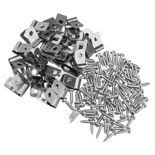 100 Sets Edelstahl-Drahtzaunklammern for Holz- und Metallzäune, Aluminium-Zaunklammern, Garten- Haustierkäfig 100 Sets Edelstahl-Drahtzaunklammern for Holz- und Metallzäune, Aluminium-Zaunklammern, Garten- Haustierkäfig von PPQIRU