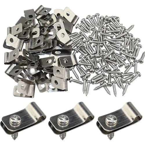200 Stück Gartenzaundraht-Montageclip Landwirtschaftliche Zaunmontageclips Edelstahl-Aluminium-Drahtzaunbefestigungen 200 Stück Gartenzaundraht-Montageclip Landwirtschaftliche Zaunmontageclips Edelstahl-Aluminium-Drahtzaunbefestigungen von PPQIRU